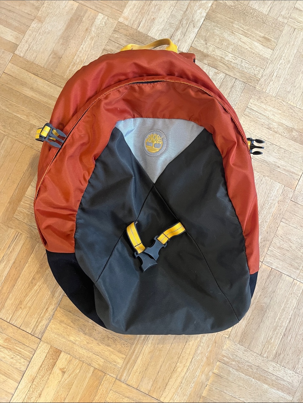 Timberland Orange and Grey Backpack
